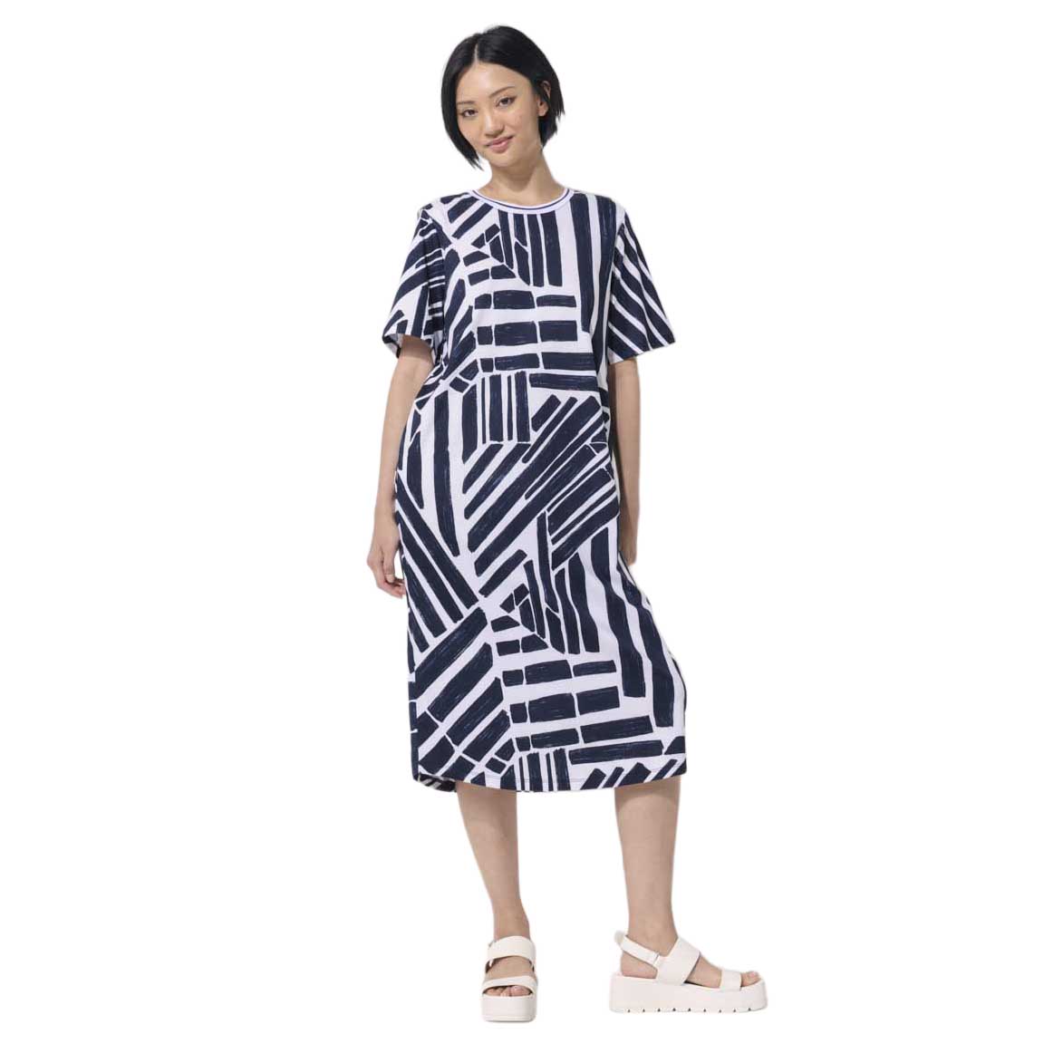 Marco Polo Mixed Medley Stripe Dress